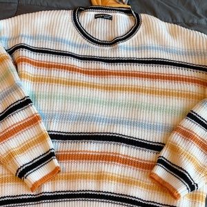 Rainbow print sweater